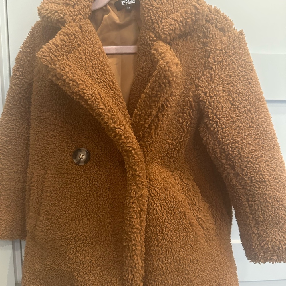 Apparis children’s Brown Teddy Jacket